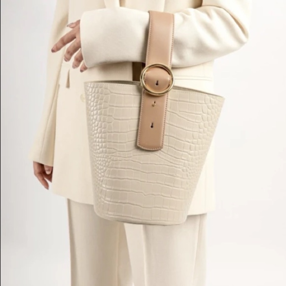 Parisa Wang Alligator Bucket Bag - New With Tags